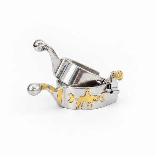 AJ Tack Ladies Stainless Steel Pleasure Horse Spur with Ball End