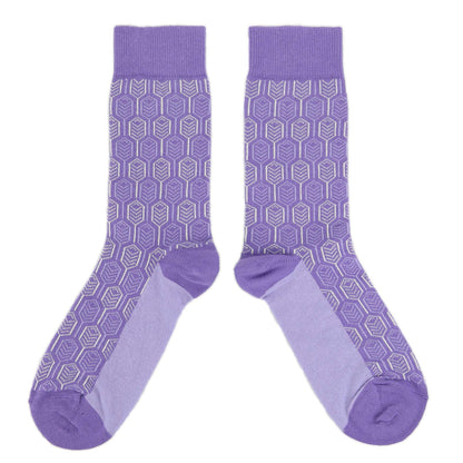 Purple Feather Optics Women's Dress Socks