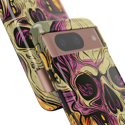 Abstract Purple Skull Tough Phone Case