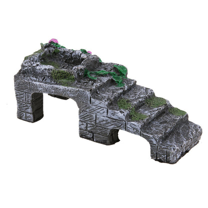 Mossy Rock Bridge Climbing Platform & Feeding Station