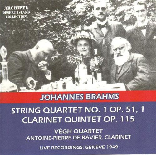Brahms / Bavier / Vegh Quartet - String Quartet No 1 Op 51 Music CD
