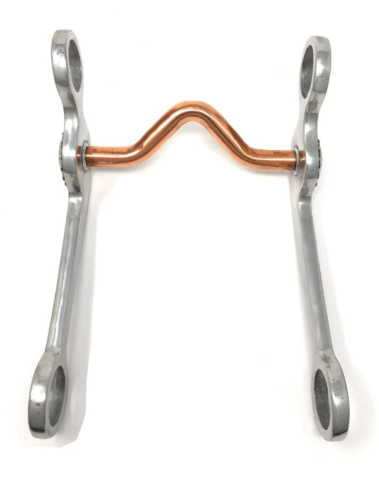 AJ Tack Copper Medium Port Grazing Bit