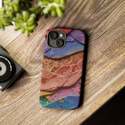 Abstract Painted Lace Tough Phone Case