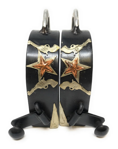 AJ Tack Men's Star and Pistols Bumper Spurs