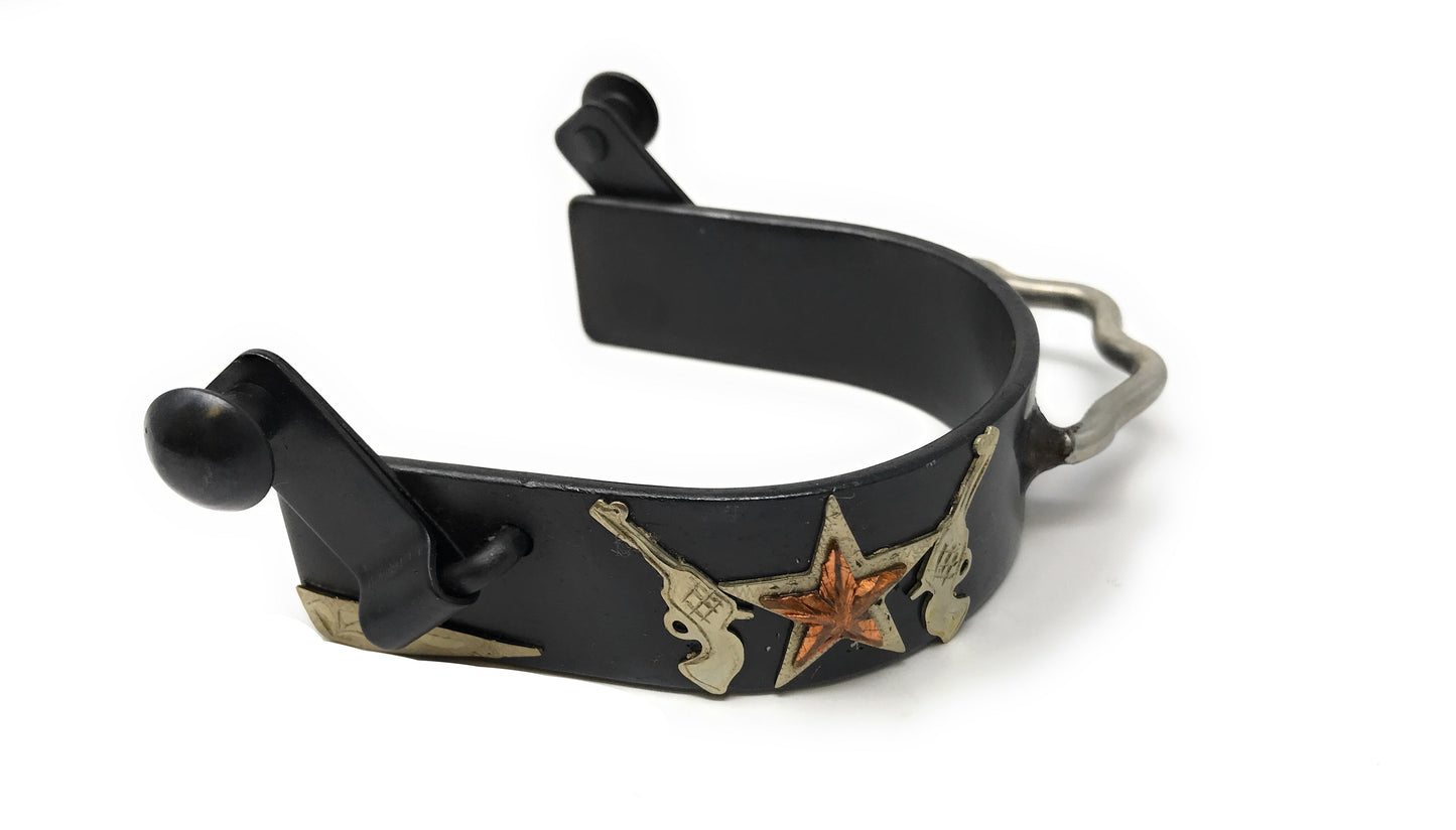 AJ Tack Men's Star and Pistols Bumper Spurs