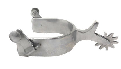 AJ Tack Men's Stainless Steel Stars and Double Shooter Spurs