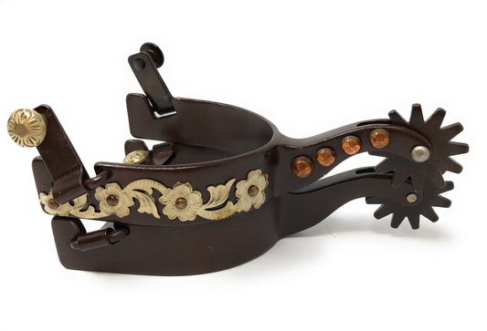 AJ Tack Men's Floral Engraved Spurs