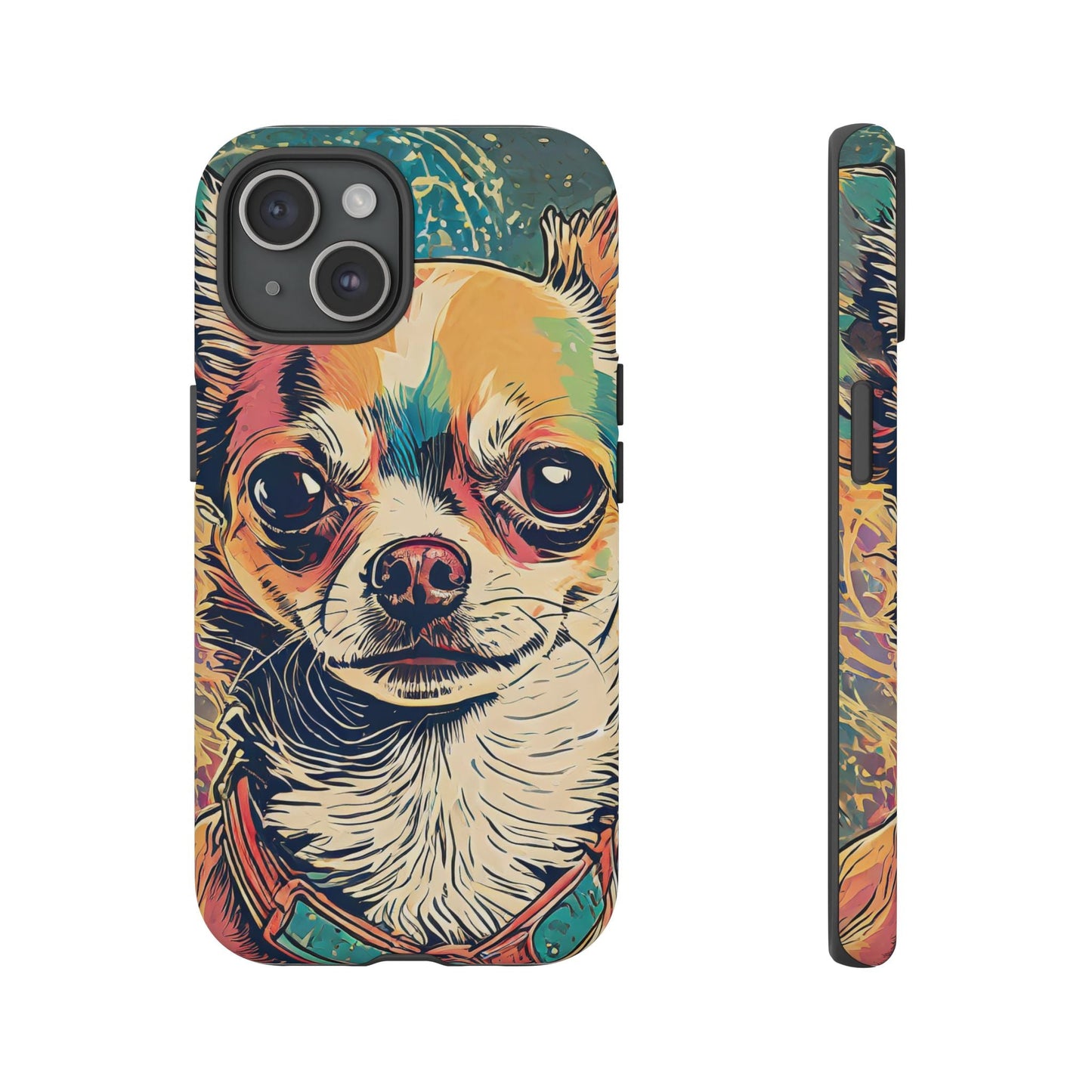 Abstract Chihuahua Tough Phone Cases