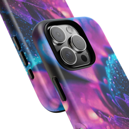 Vibrant Blue And Purple Flower Tough Phone Case