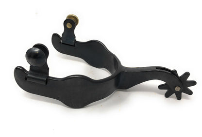 AJ Tack Men's Antique Brown Pirate Skull Spurs