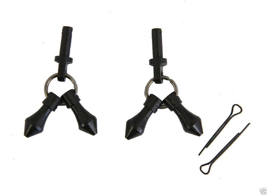AJ Tack Black Jingle Bobs with Cotter Pins