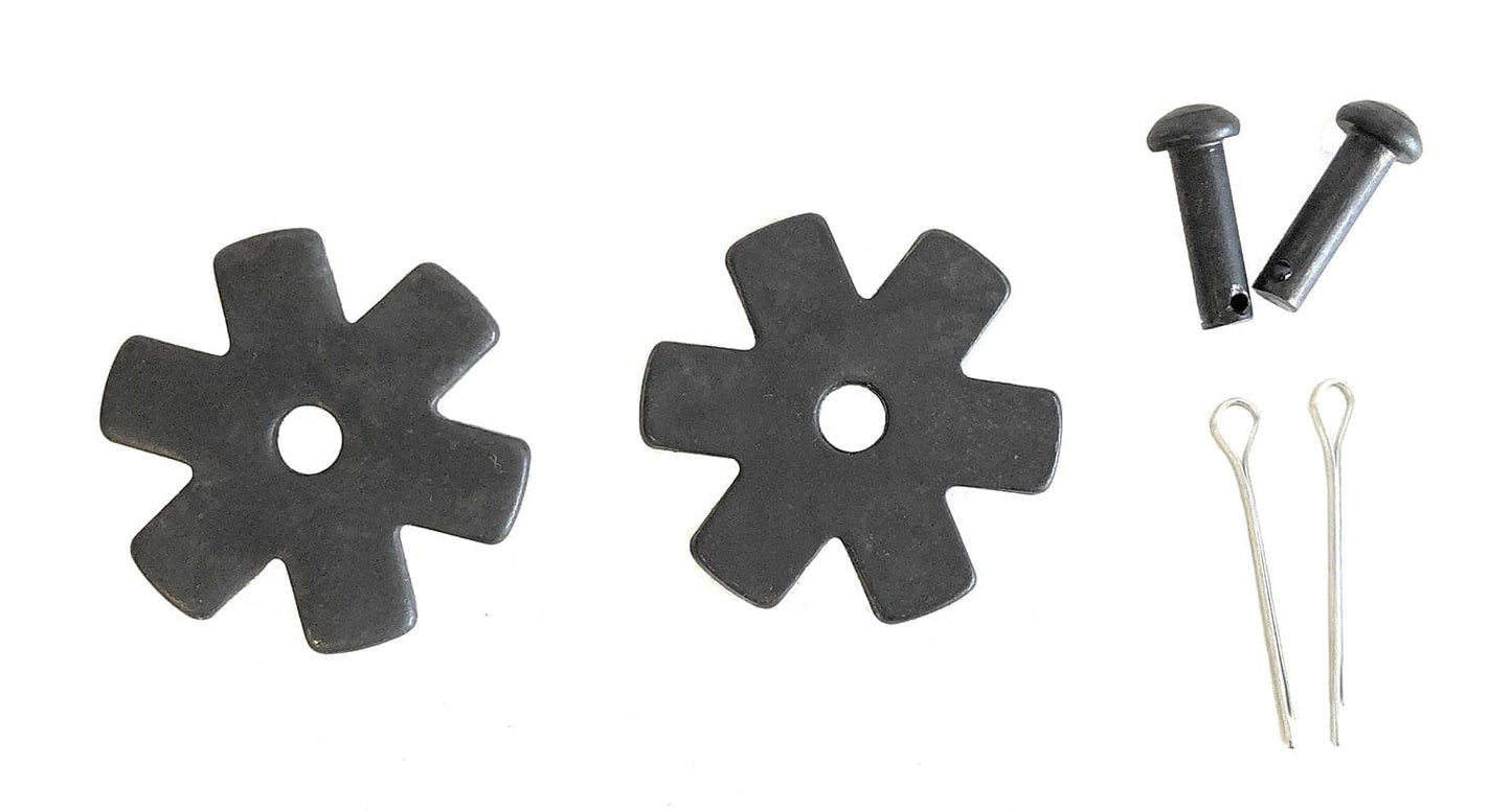 AJ Tack 1 1/4" Blunt 6 Point Rowel Package