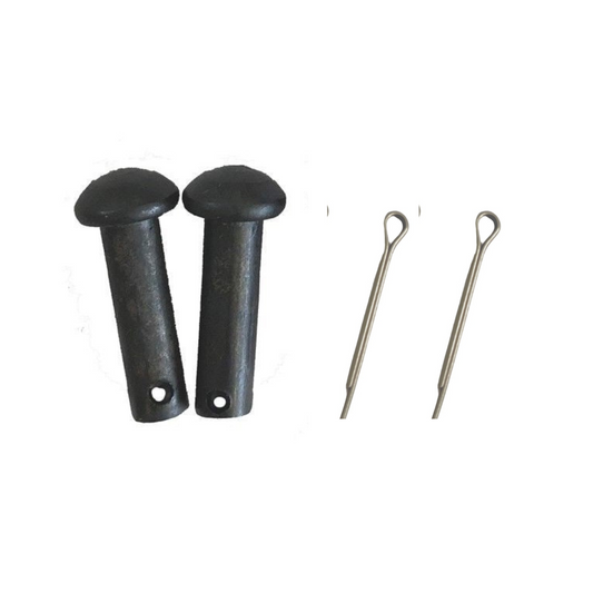 AJ Tack Black Spur Rowel Pins with Cotter Pins - 1 Pair