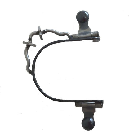 AJ Tack Ladies Antique Brown Flower Engraved Bumper Spurs with Rowels