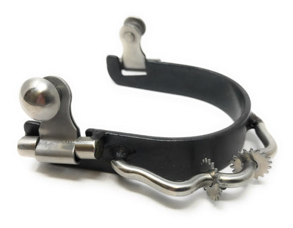 AJ Tack Ladies Black Bumper Spurs with Rowels