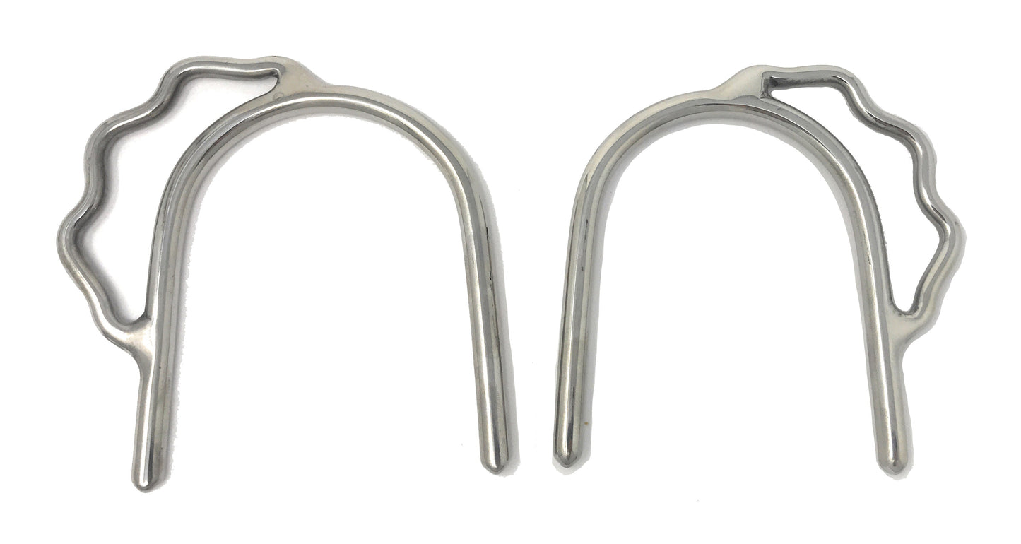 AJ Tack Ladies Stainless Steel Slip On Bumper Spurs