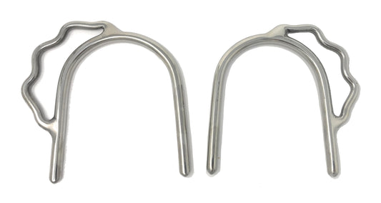 AJ Tack Ladies Stainless Steel Slip On Bumper Spurs
