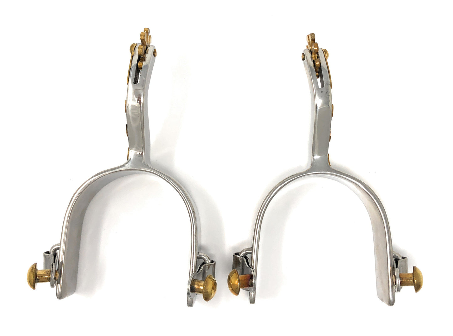 AJ Tack Men's Stainless Steel Offset Southwest Spurs