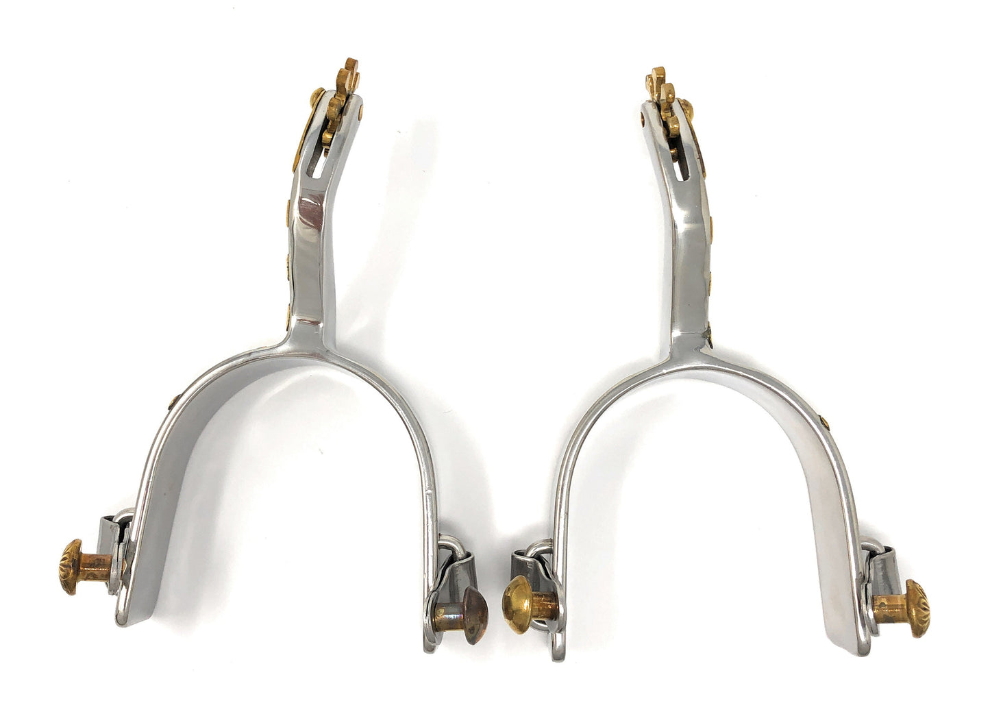 AJ Tack Men's Stainless Steel Offset Pleasure Horse Spurs