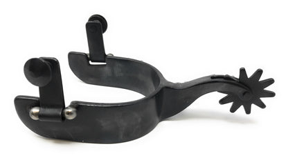 AJ Tack Men's Black Steel Reining Horse Spurs