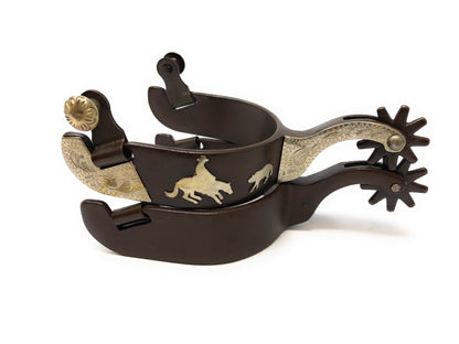 AJ Tack Men's Antique Brown Cutting Horse Spurs