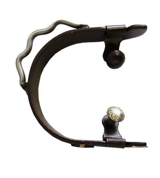 AJ Tack Men's Antique Brown Praying Cowboy Bumper Spurs