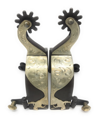 AJ Tack Ladies Antique Brown Reining Horse Spurs