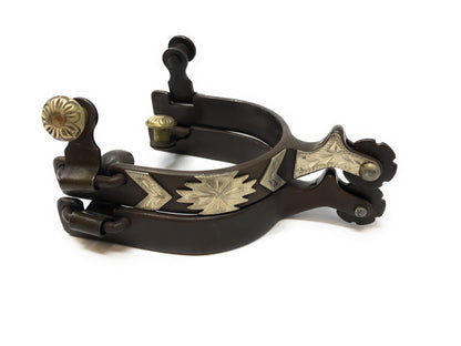AJ Tack Men's Antique Brown Southwest Engraved Spurs