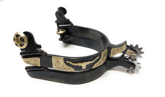 AJ Tack Men's Longhorn Show Spurs