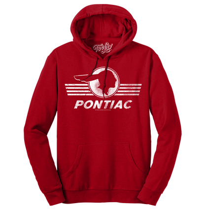 Pontiac Logo Hooded Sweatshirt - Red