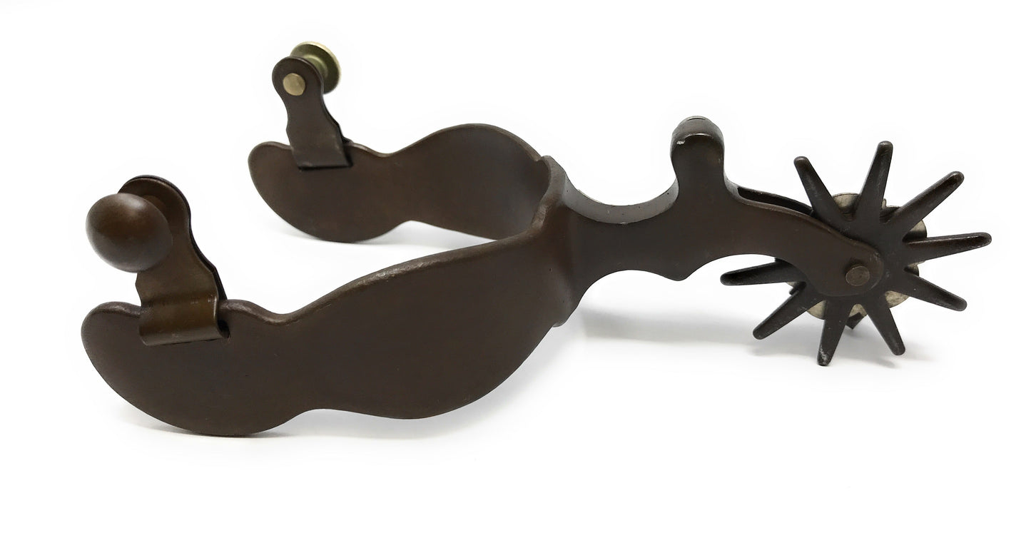 AJ Tack Men's Antique Brown Crossed Pistols Spurs