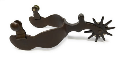 AJ Tack Men's Antique Brown Crossed Pistols Spurs