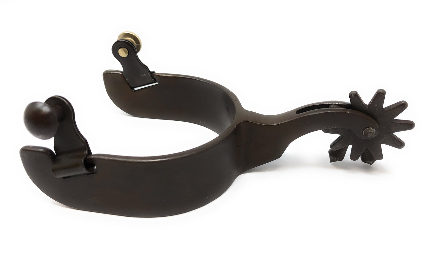 AJ Tack Men's Antique Brown Team Roping Spurs