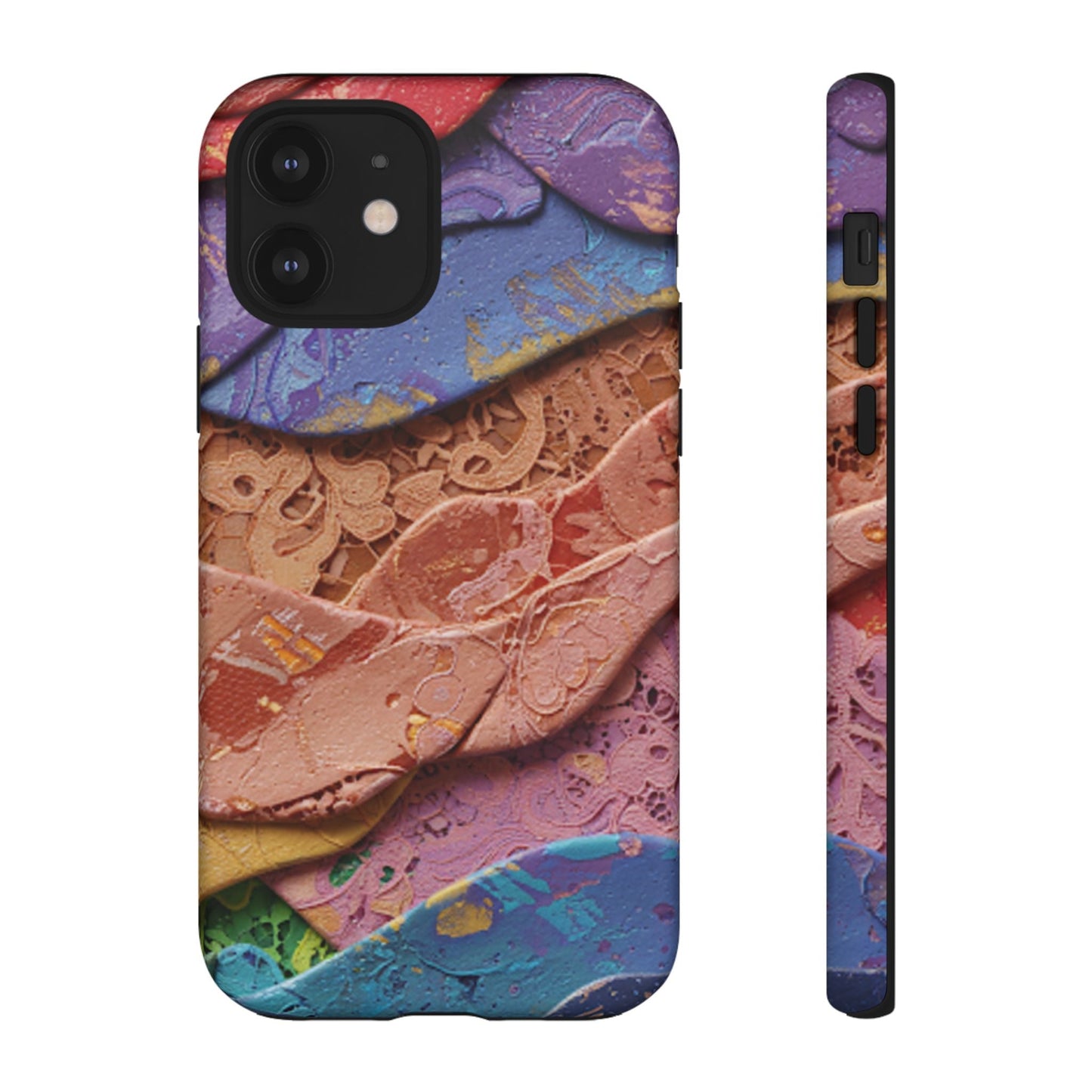 Abstract Painted Lace Tough Phone Case