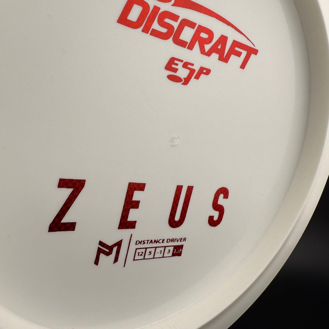 White ESP Zeus - Bottom Stamp Dyer's Delight - Paul McBeth