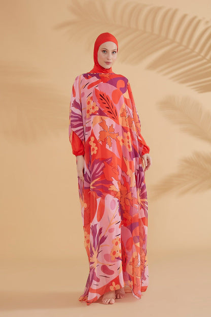 Orange Pareo Kimono P2336