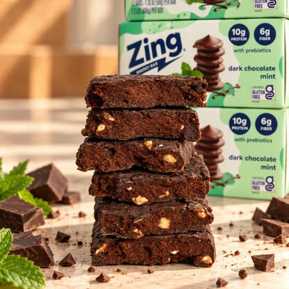 dark chocolate mint energy bars