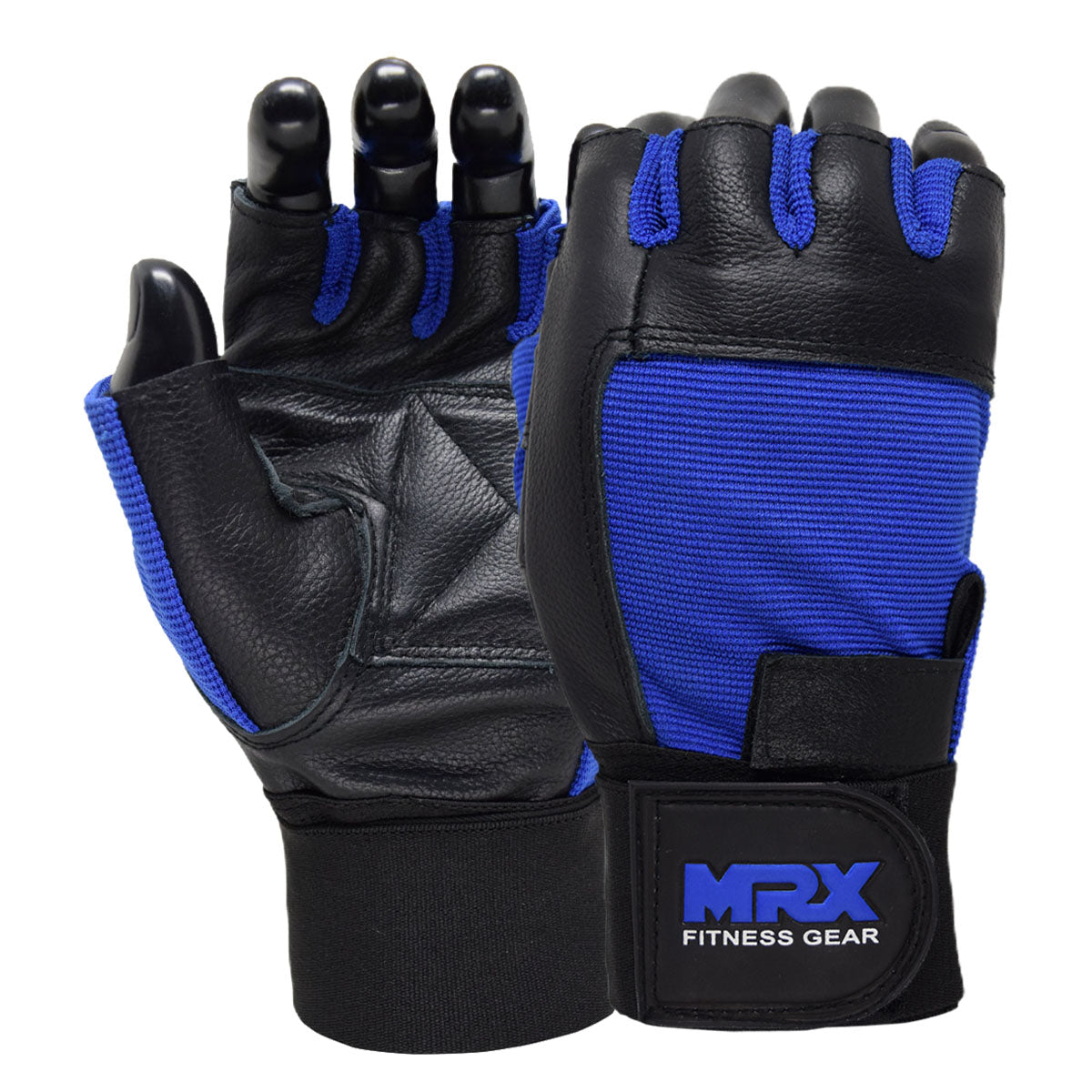 MRX Weight Lifting Gloves Leather Workout Glove With Long Wrist Strap - Triathlete Store