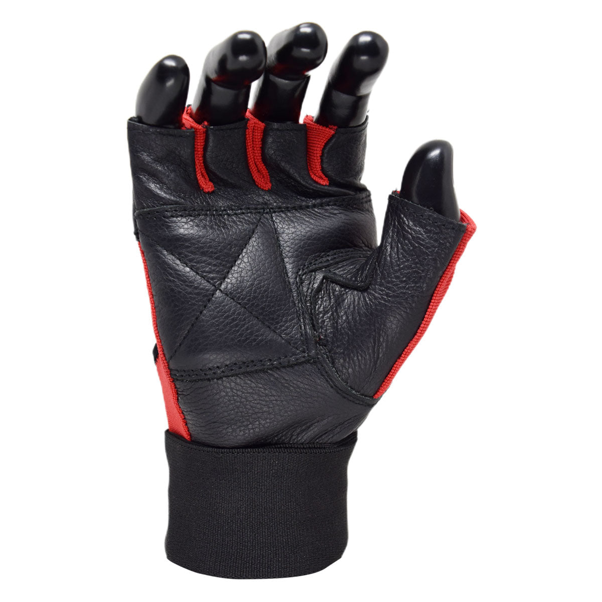 MRX Weight Lifting Gloves Leather Workout Glove With Long Wrist Strap - Triathlete Store