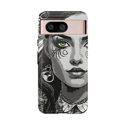 Green Eyed Devilish Beauty Tough Phone Case