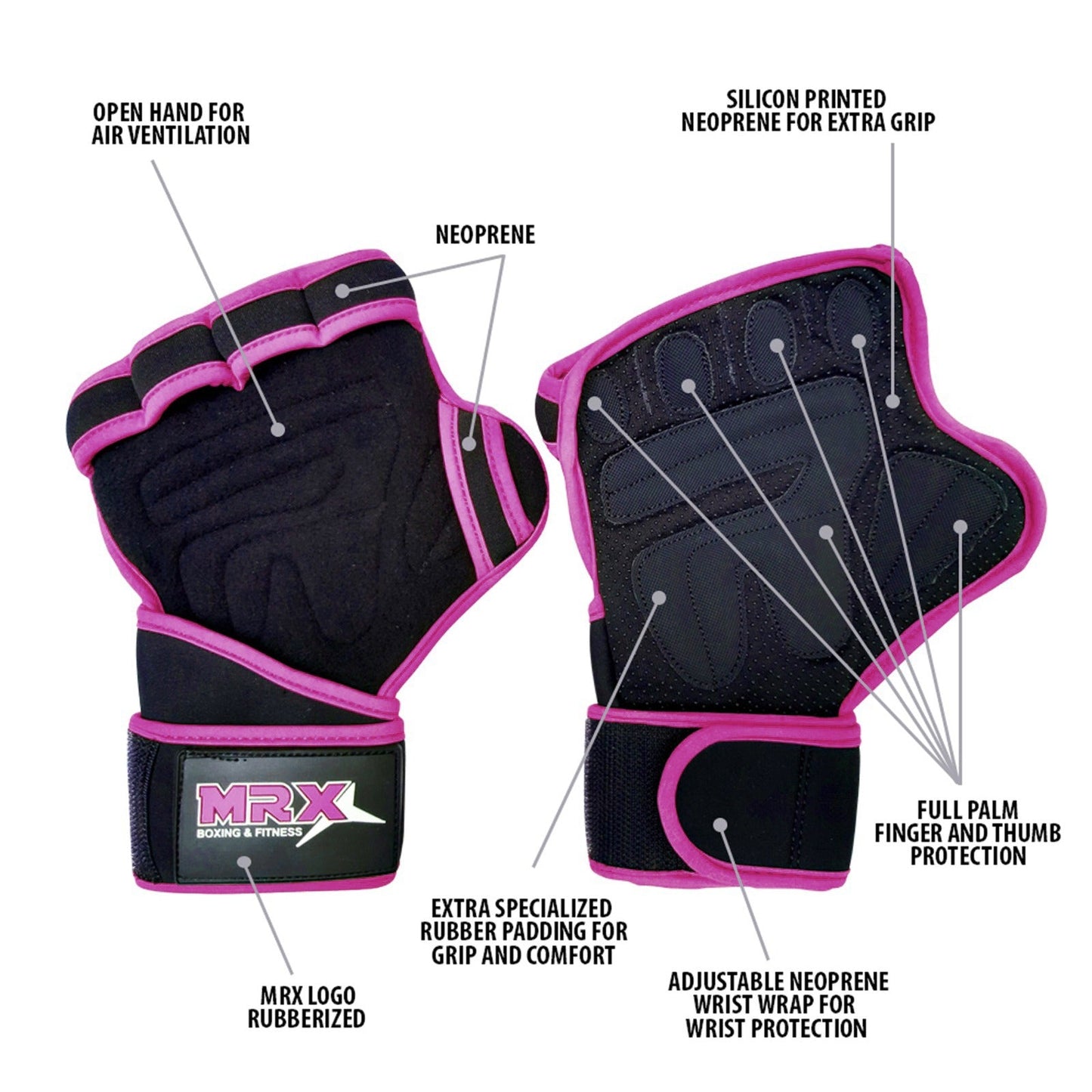Weight Lifting Gloves Gym Glove for Training Bodybuilding Workout - Triathlete Store