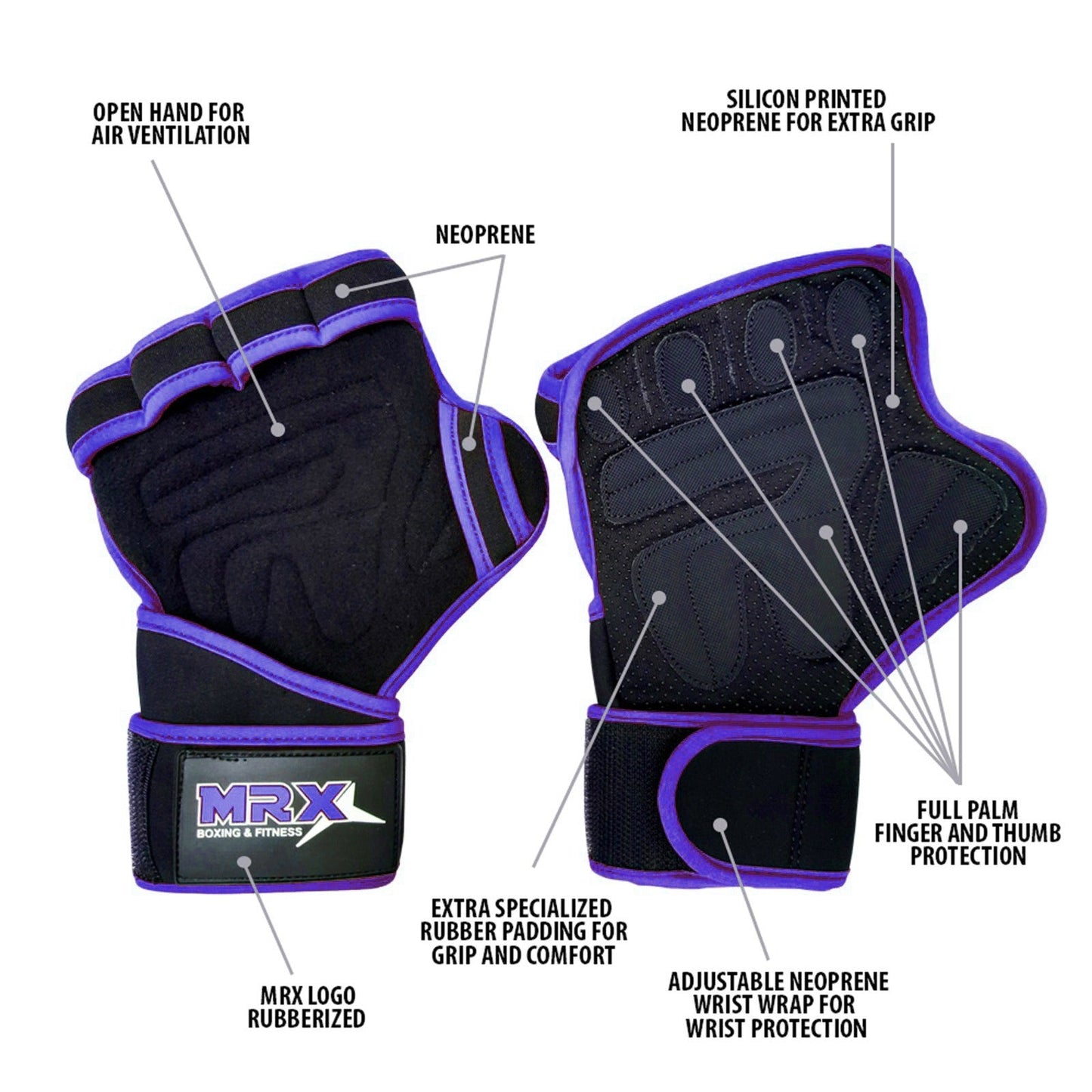 Weight Lifting Gloves Gym Glove for Training Bodybuilding Workout - Triathlete Store
