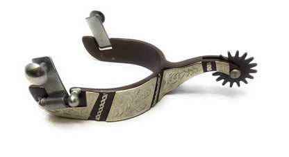 AJ Tack Ladies Antique Brown Western Spurs