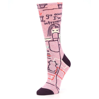 Introvert Socks - Novelty Dress Socks for Women