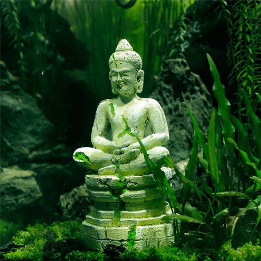 Weathered Sakyamuni Buddha Terrarium & Aquarium Ornament