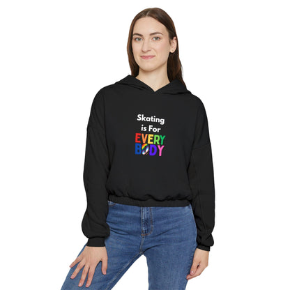 Women’s Cropped Skating is For Everybody Hoodie