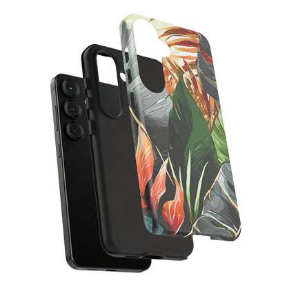 Tropical Leaf Tough Phone Case
