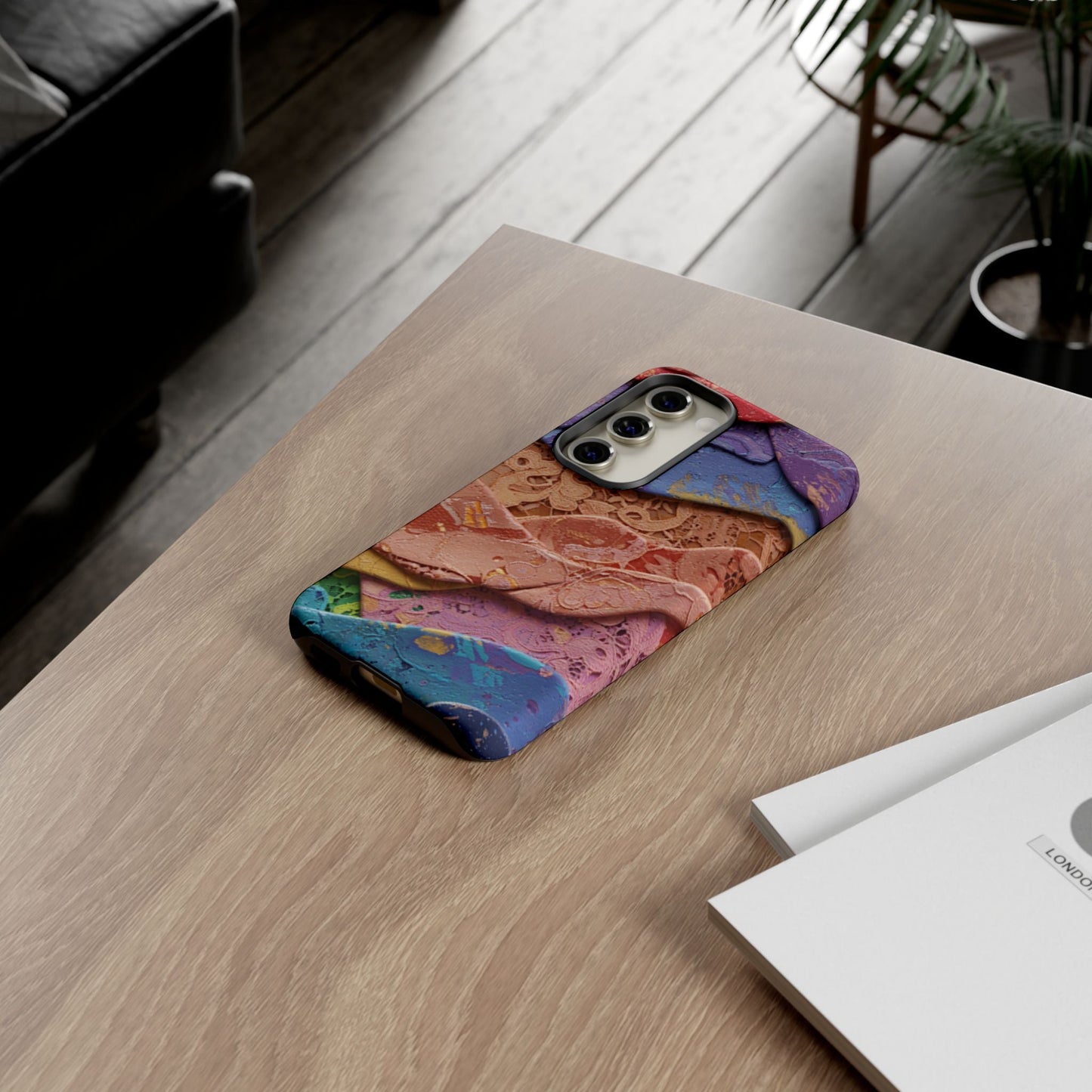 Abstract Painted Lace Tough Phone Case