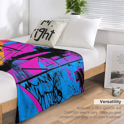 Let's Fly! - Stunt Scooter Throw Blanket