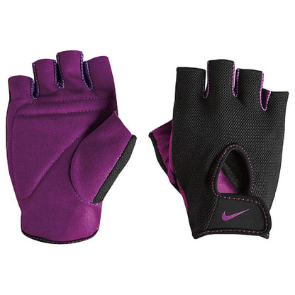 Nike Womens Fundamental Training Gloves (Black/Bold Berry Large)
